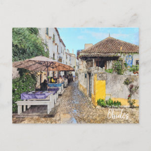 Postal Cenar en Obidos-Portugal