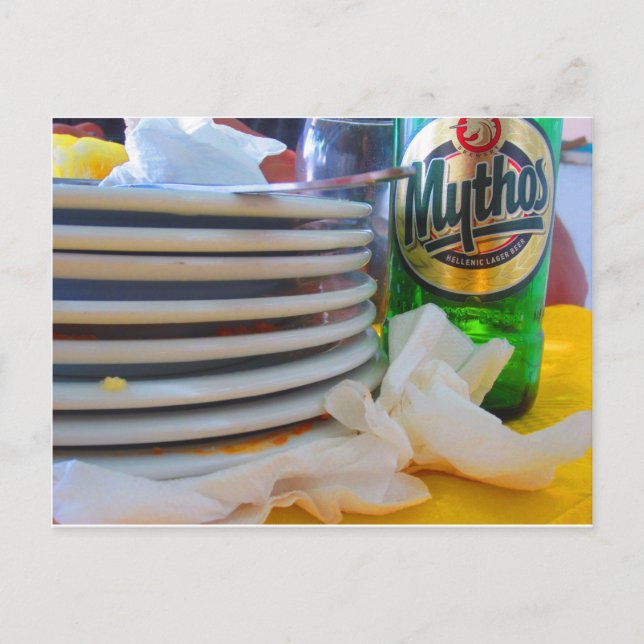 Postal Cenar en Pirgos, en la isla de Tinos, Grecia (Anverso)