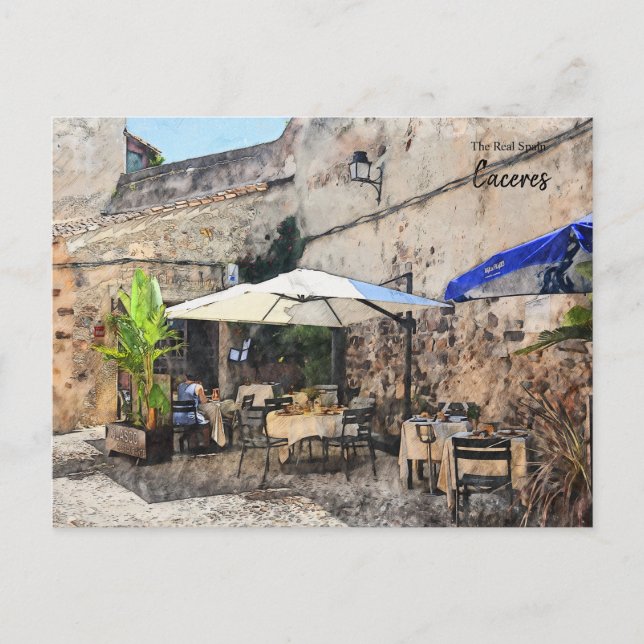 Postal Cenar sola, Cáceres España (Anverso)