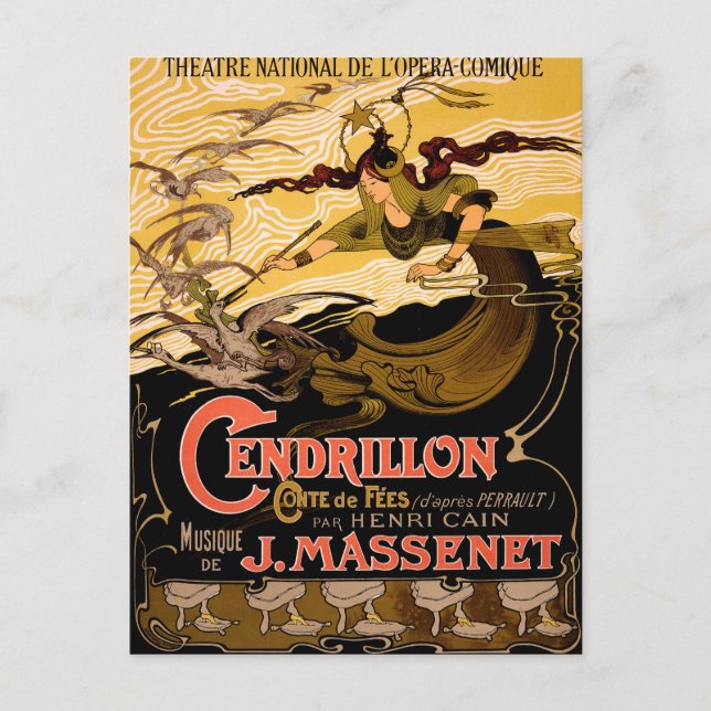 Postal Cendrillon (Anverso)