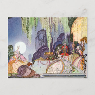 Postal Cenicienta de Kay Nielsen en el baile