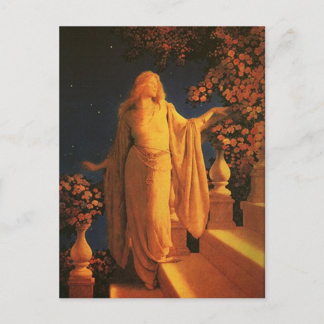 Postal Cenicienta, Maxfield Parrish (Anverso)