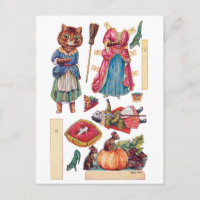 Cenicienta, muñeca de papel, Louis Wain