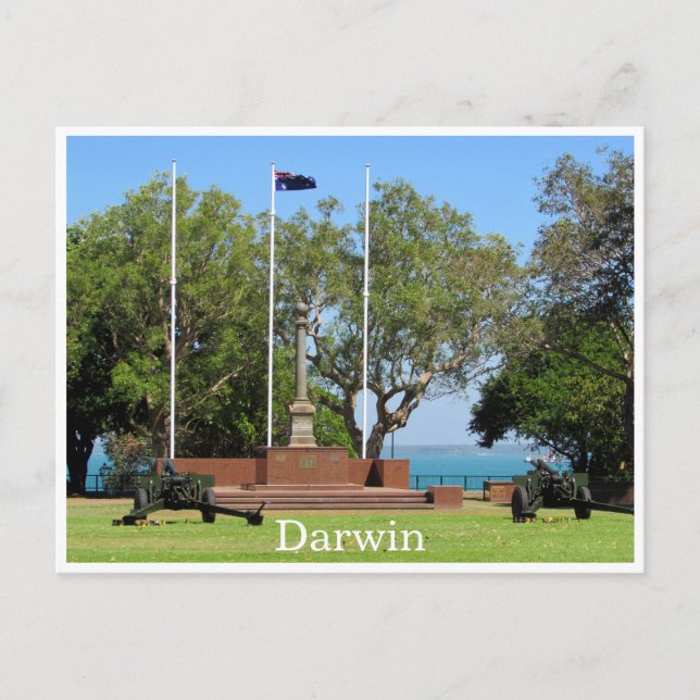 Postal Cenotafio de Darwin (Anverso)