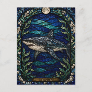 Postal Cenote de Tiburones Drop Illumina Vidrio Estampado