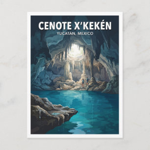 Postal Cenote X'kekén Dzitnup México