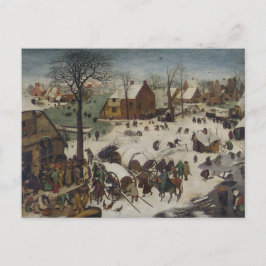 Postal Censo en Belén por Pieter Bruegel