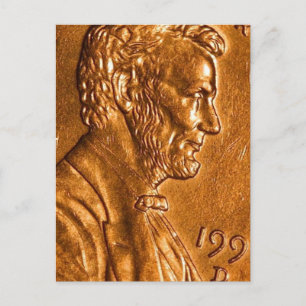 Postal Centavo Céntimos Cobre Lincoln