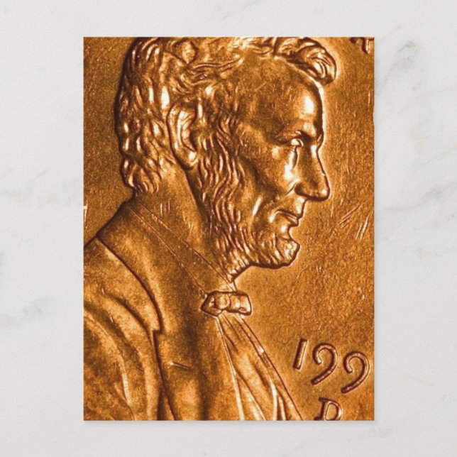 Postal Centavo Céntimos Cobre Lincoln (Anverso)