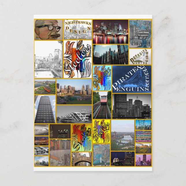 Postal Centelleo Pittsburgh (Anverso)