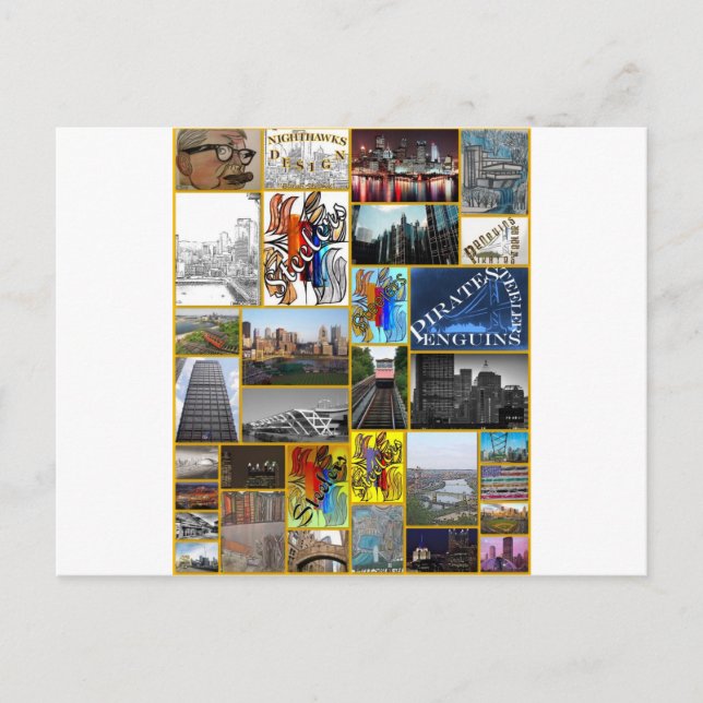 Postal Centelleo Pittsburgh (Anverso)