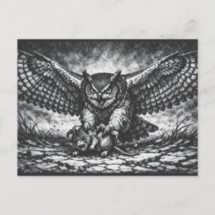 Postal Centinela de búho alado de BurnsInHell