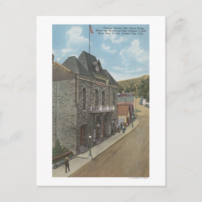 Postal Central City, Colorado - City Opera House (Anverso)