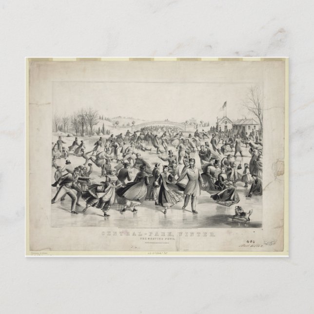 Postal Central Park, 1862, Currier & Ives (Anverso)