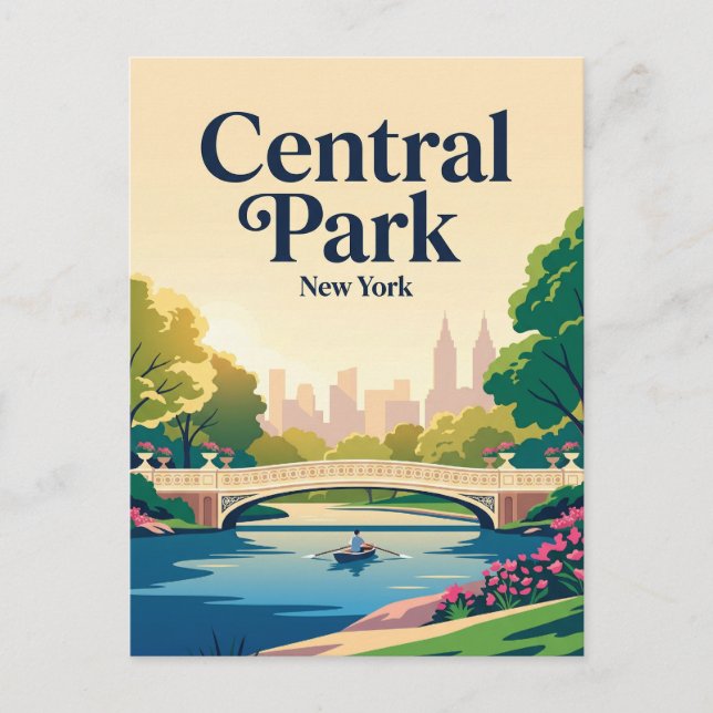 Postal Central Park EE. UU. (Anverso)