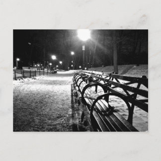 Postal Central Park en invierno