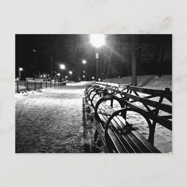 Postal Central Park en invierno (Anverso)