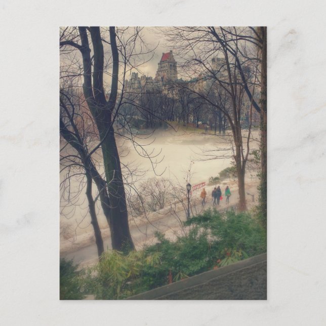 Postal Central Park en un cálido día de invierno. (Anverso)