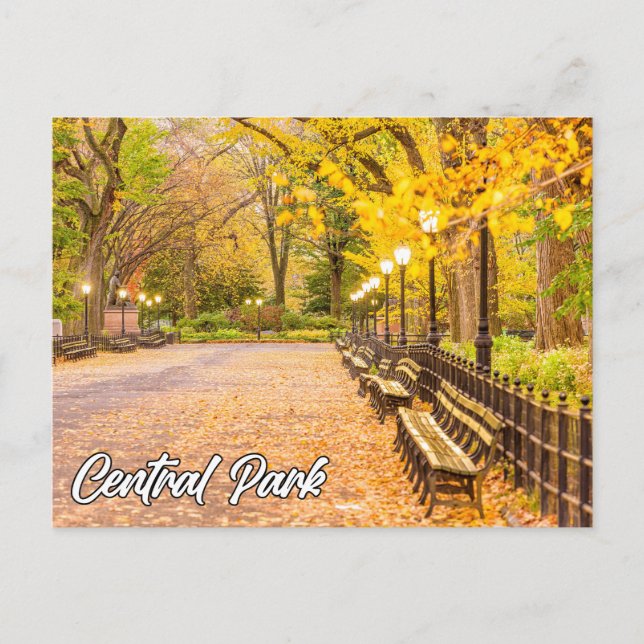 Postal Central Park, Manhattan, Nueva York, Estados Unido (Anverso)