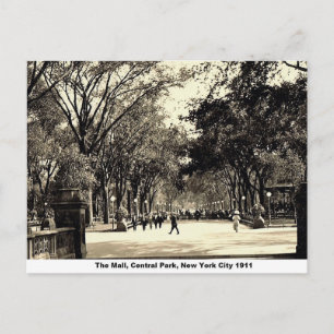 Postal Central Park, Nueva York City, Vintage
