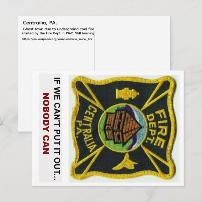 Postal Centralia PA, FD (Anverso / Reverso)