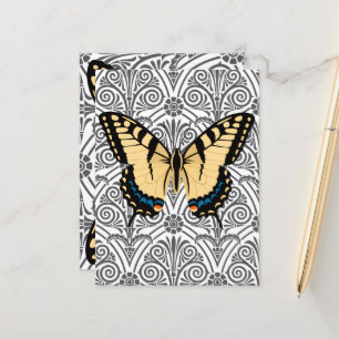 Postal Centro de atención de mariposas