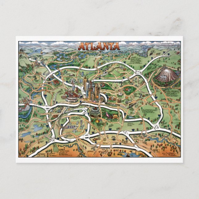 Postal Centro de Atlanta Georgia (Anverso)