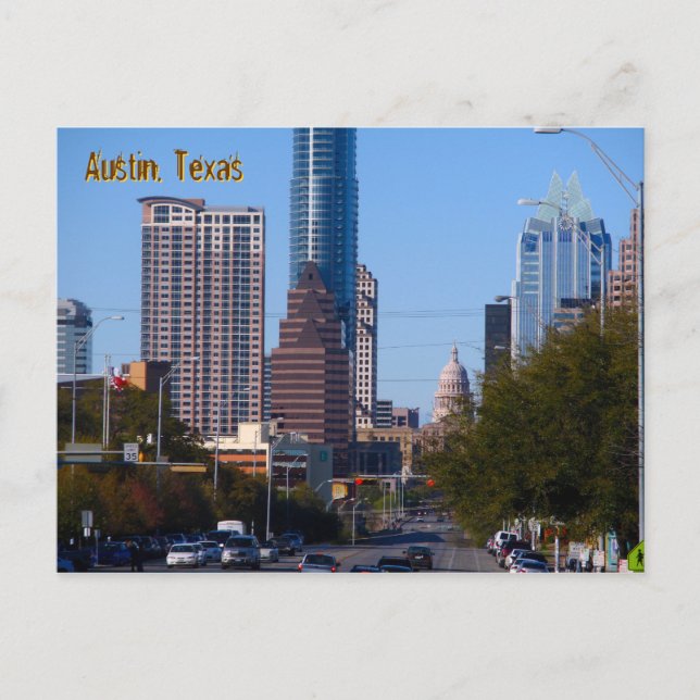 Postal Centro de Austin, Texas, Zoomed (Anverso)