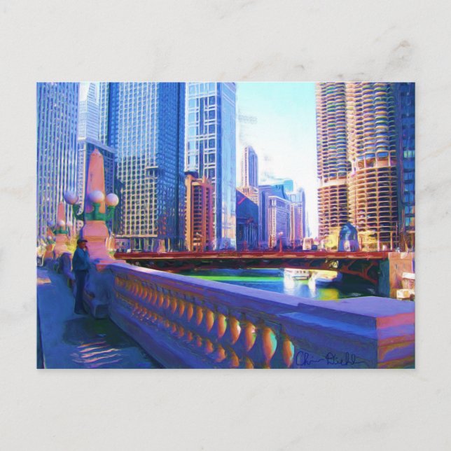 Postal Centro de Chicago (Anverso)