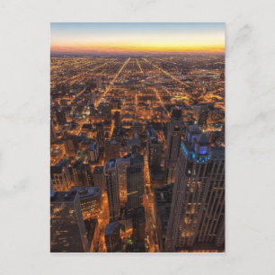 Postal Centro de Chicago al atardecer
