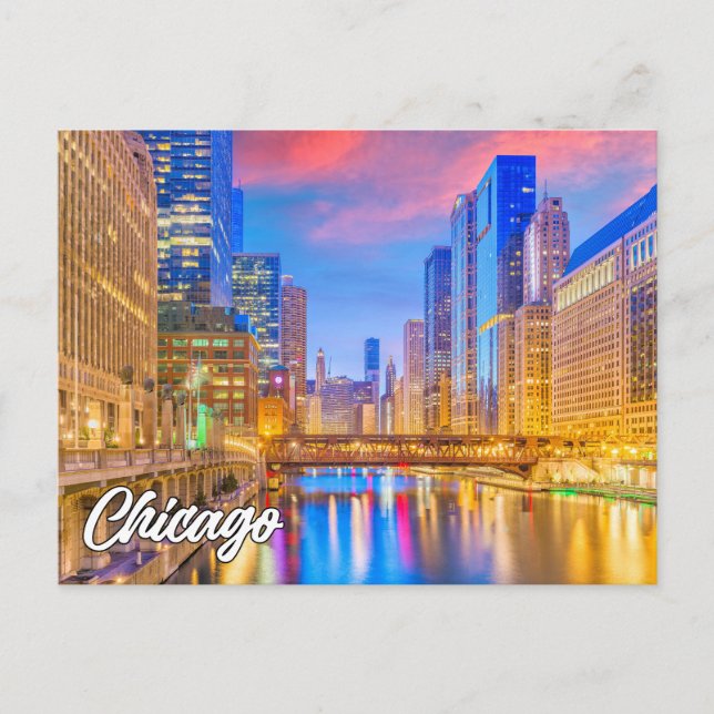 Postal Centro de Chicago, Illinois, Estados Unidos (Anverso)