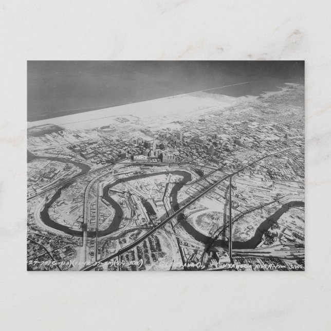 Postal Centro de Cleveland en 1937 (Anverso)