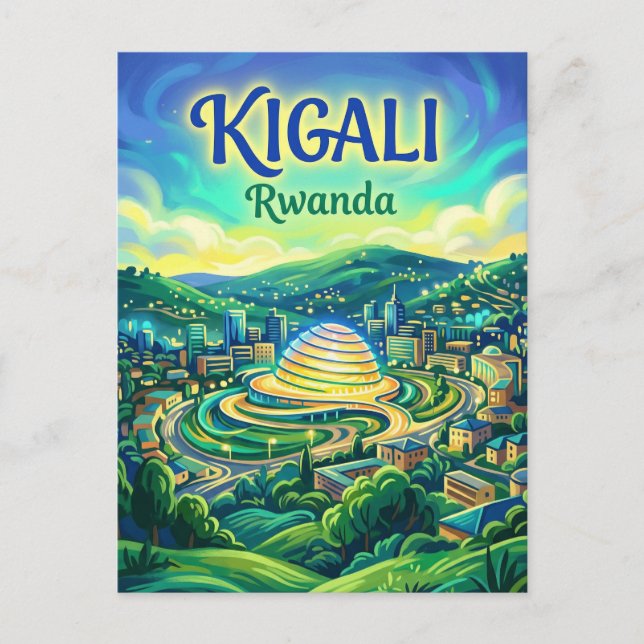 Postal Centro de Convenciones de Kigali Ruanda (Anverso)