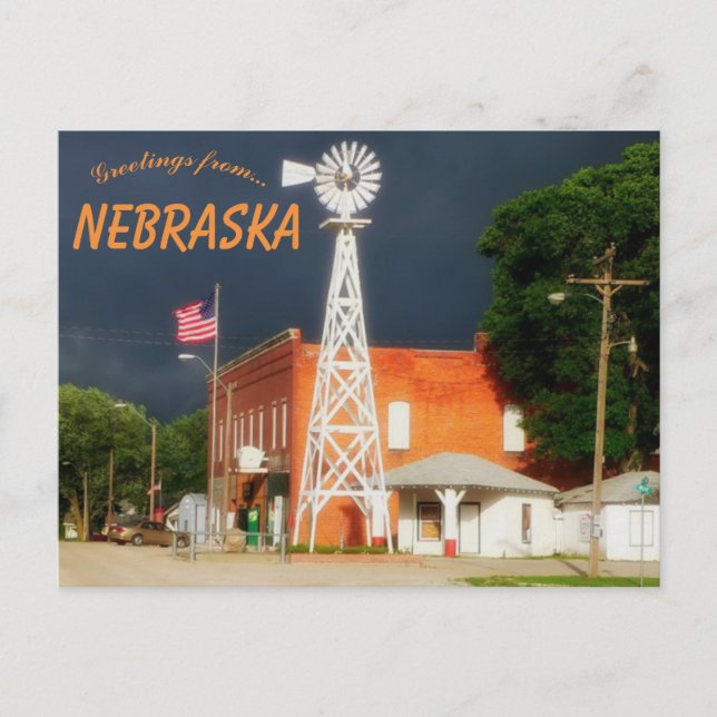 Postal Centro de Córdova Nebraska (Anverso)