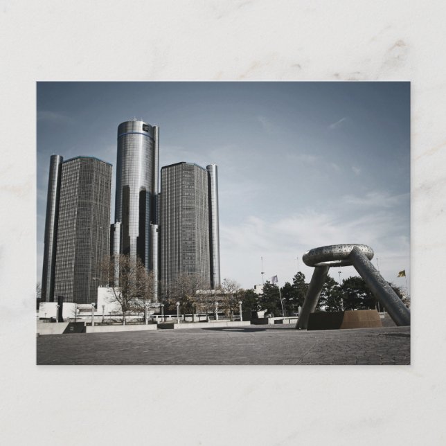 Postal Centro de Detroit (Anverso)