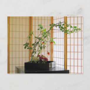 Postal centro de flores del zen