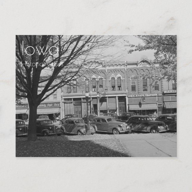 Postal Centro de Grundy Centre, Iowa Postcard (Anverso)