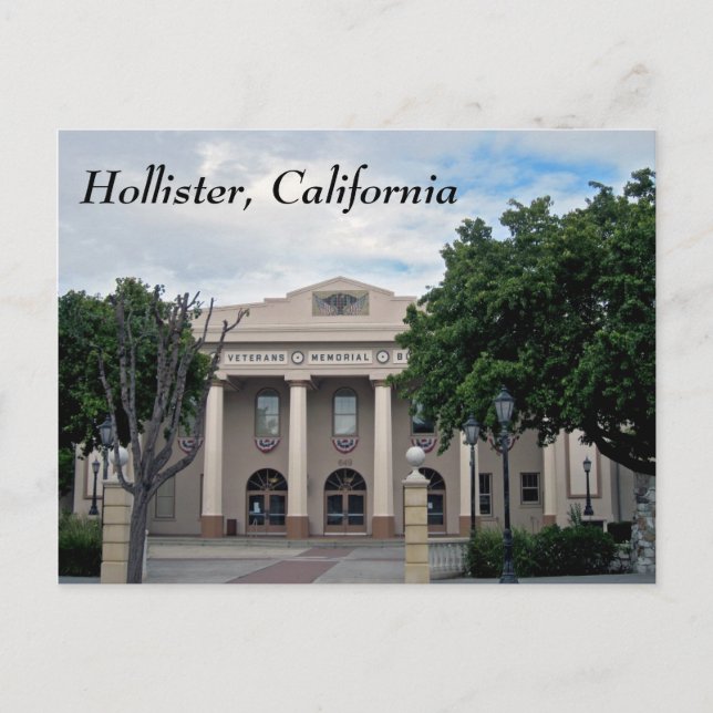 Postal Centro de Hollister, California (Anverso)