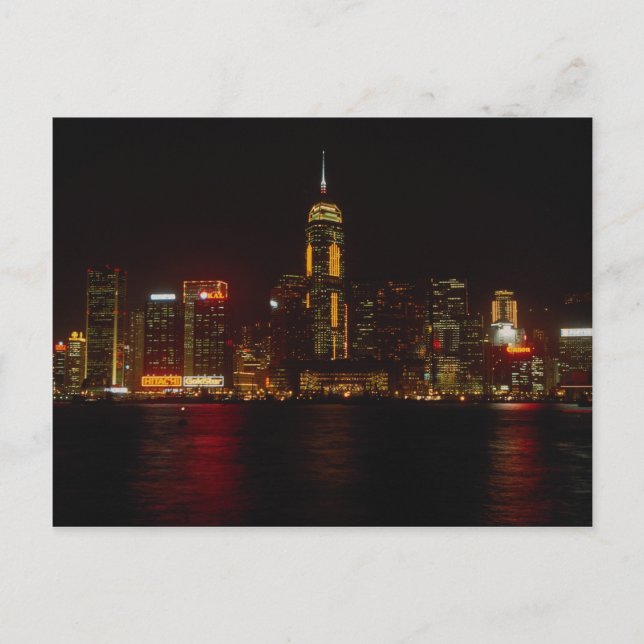Postal Centro de Hong Kong desde Kowloon (Anverso)