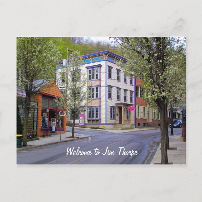 Postal Centro de Jim Thorpe, PA (Anverso)