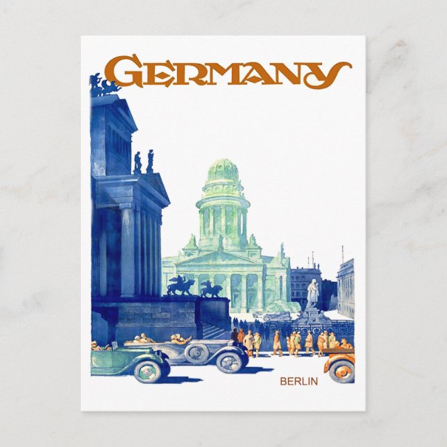 Postal centro de la ciudad de Berlín, Alemania (Anverso)