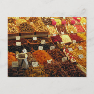 Postal Centro de producción, mercado de la Boquería, Barc