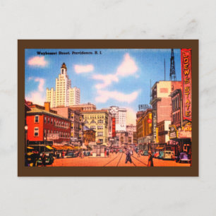 Postal Centro de Providence, RI Vintage Photo