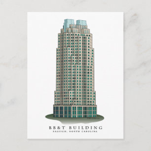 Postal Centro de Raleigh, NC Postcard