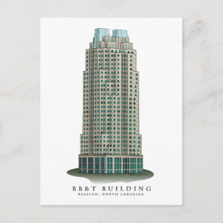 Postal Centro de Raleigh, NC Postcard