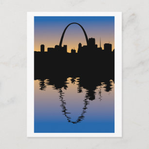 Postal Centro de Saint Louis, Missouri Silhouette