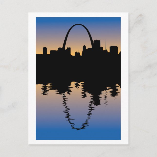Postal Centro de Saint Louis, Missouri Silhouette (Anverso)