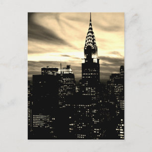 Postal Centro de Sepia New York