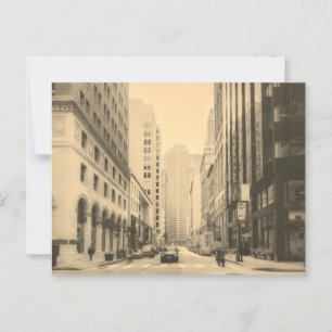 Postal Centro de Sepia Vintage San Francisco