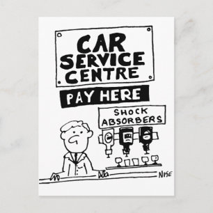 Postal Centro de servicio de automóviles Mecánicos y amor